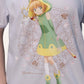 Camiseta Branca Cardcaptor Sakura Traje de Batalha Sakura "Sapo"