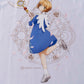 Camiseta Branca Cardcaptor Sakura Traje de Batalha Sakura "Asas"
