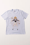 Camiseta Branca Cardcaptor Sakura Uniforme Sakura "Capturando Carta"