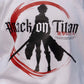 Camiseta Branca Attack on Titan Eren Shinzou wo Sasageyo