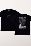 Camiseta Preta Attack on Titan Eren Tatakae