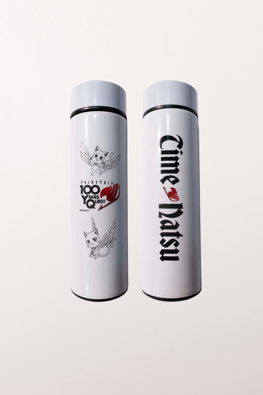 Garrafa Térmica FAIRY TAIL 100 YEARS QUEST Aço Inox Digital Termômetro 400ml