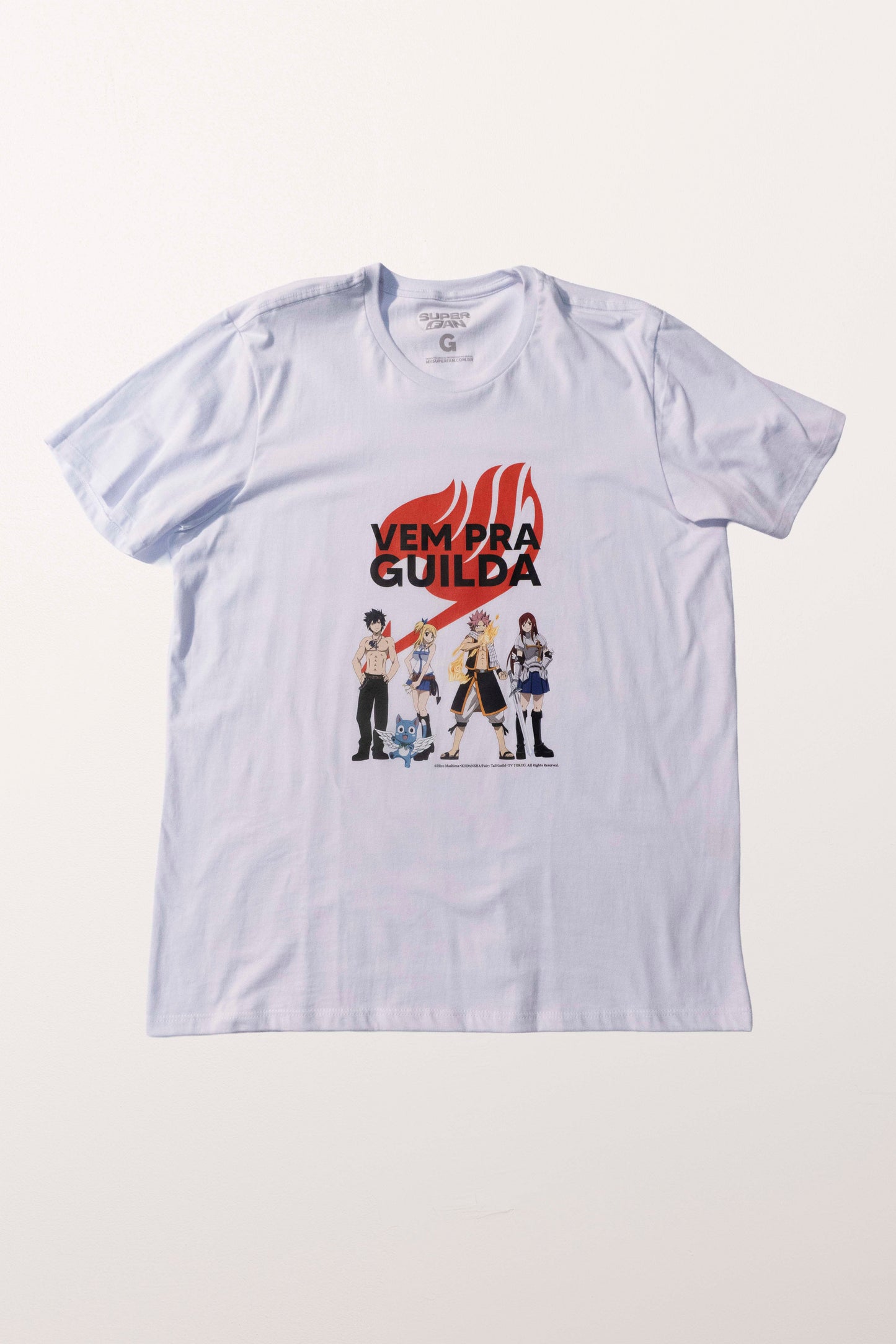 Camiseta Branca FAIRY TAIL Vem Pra Guilda