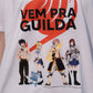 Camiseta Branca FAIRY TAIL Vem Pra Guilda