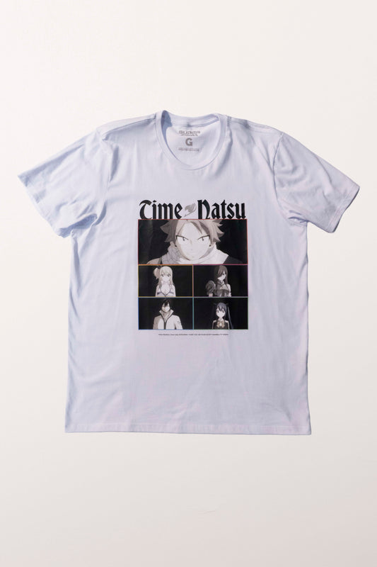 Camiseta Branca FAIRY TAIL 100 YEARS QUEST Time Natsu