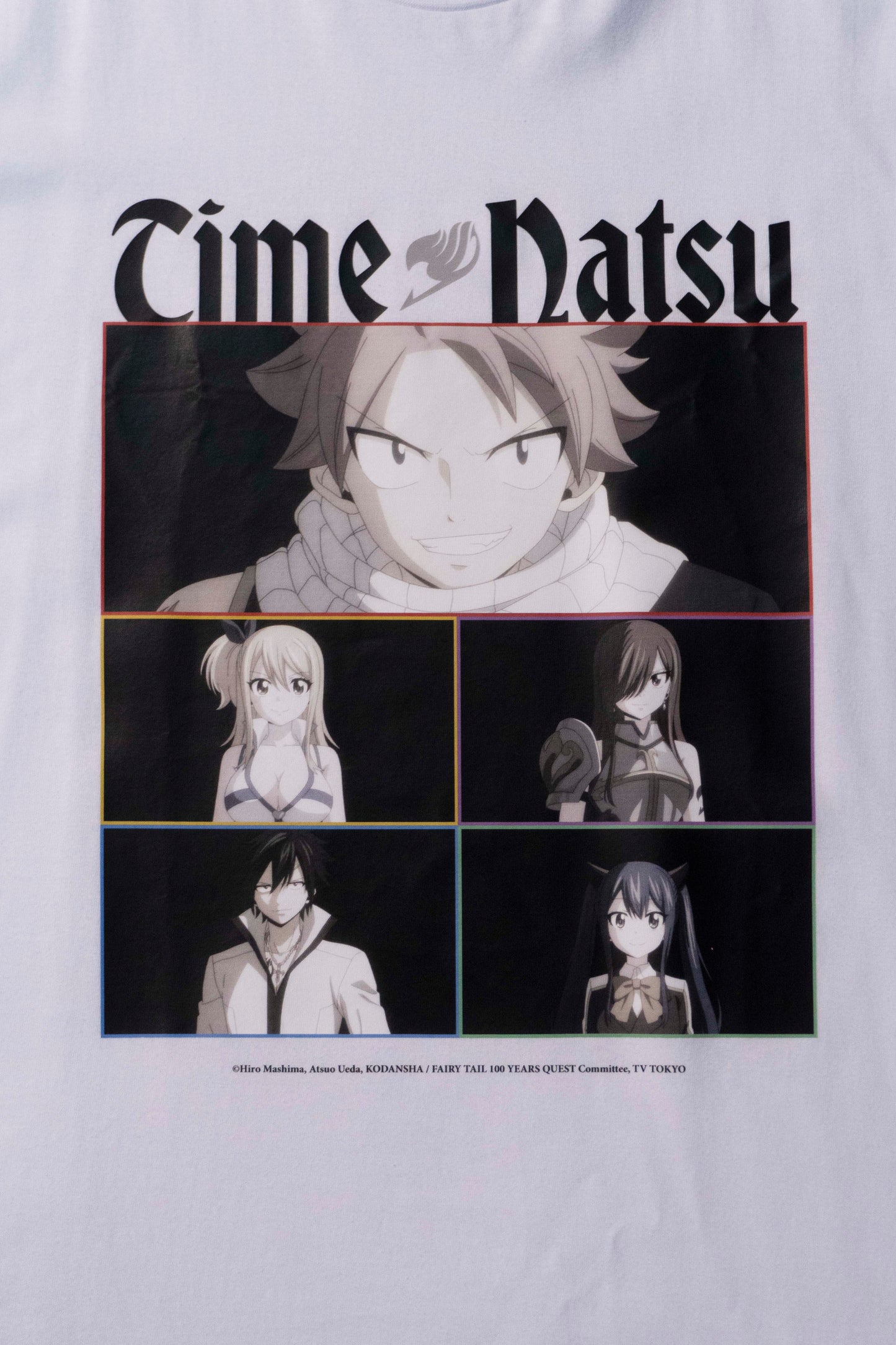 Camiseta Branca FAIRY TAIL 100 YEARS QUEST Time Natsu