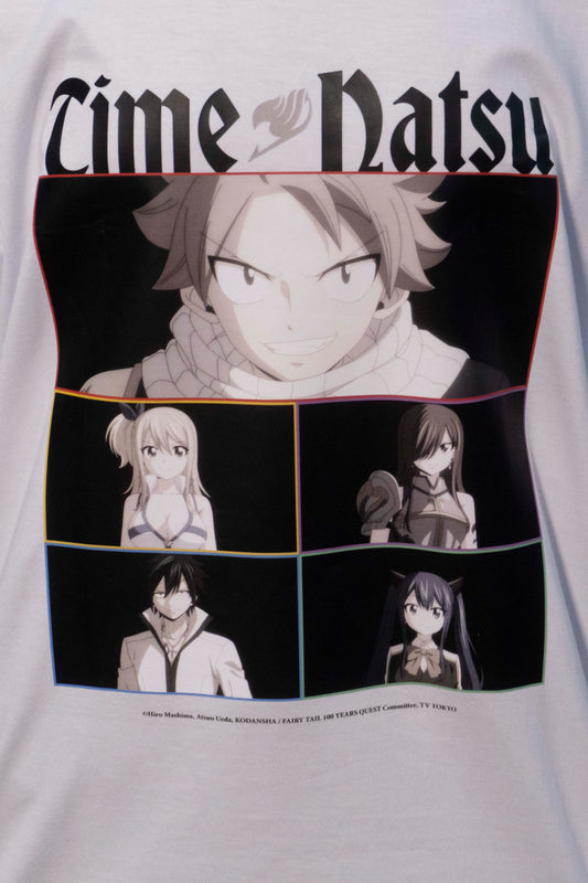 Camiseta Branca FAIRY TAIL 100 YEARS QUEST Time Natsu