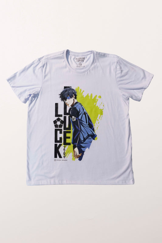 Camiseta Branca BLUE LOCK "Episódio Isagi"