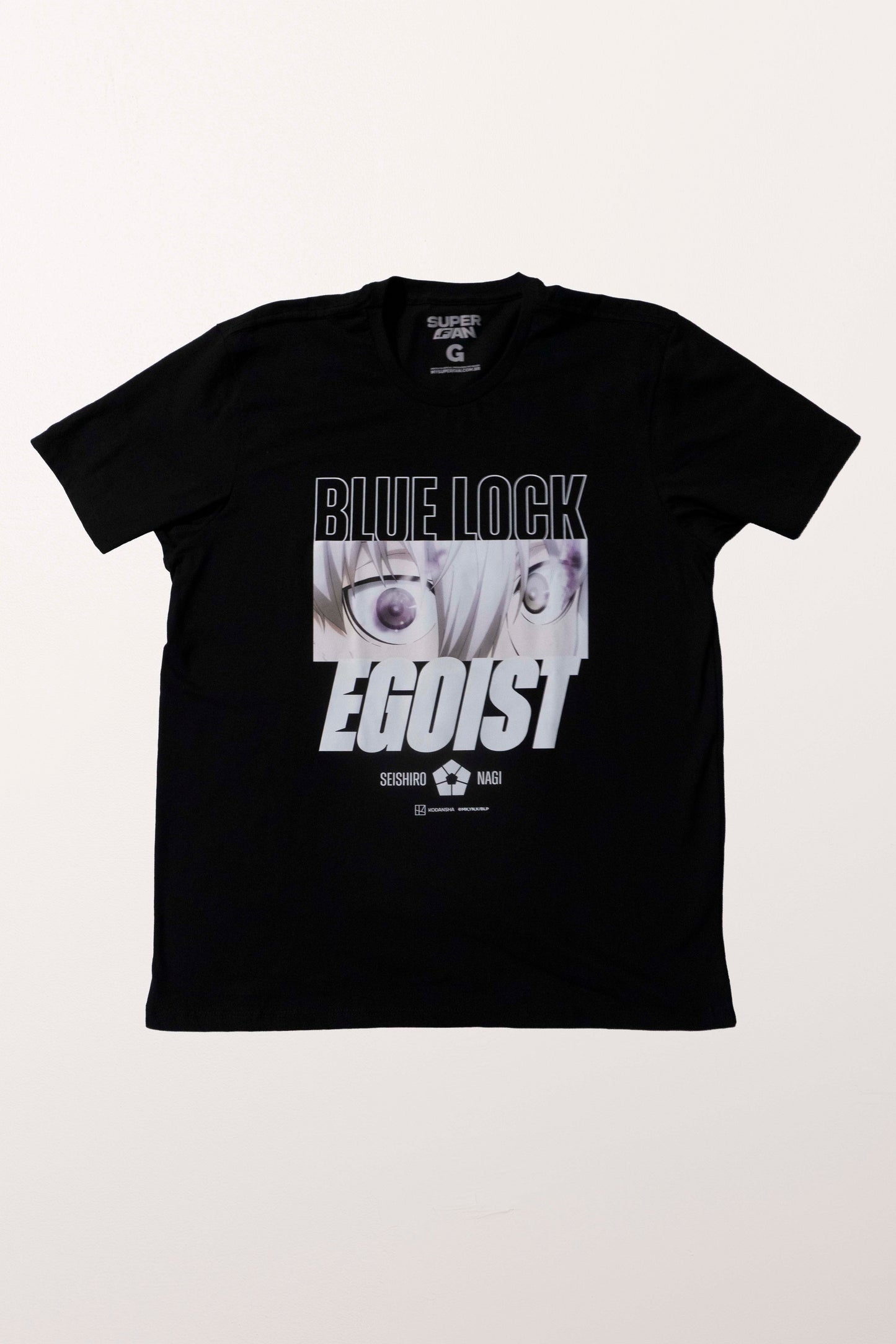 Camiseta Preta BLUE LOCK Nagi "Egoísta"