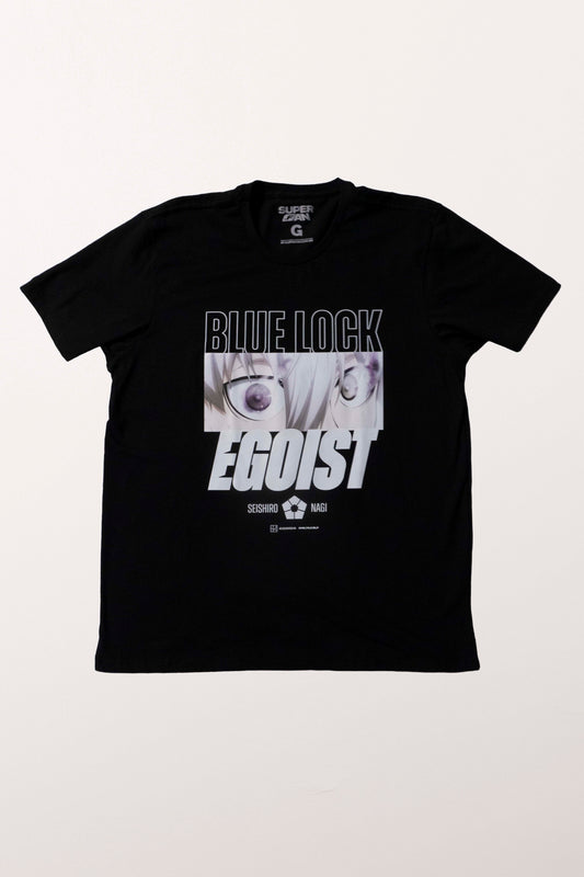 Camiseta Preta BLUE LOCK Nagi "Egoísta"