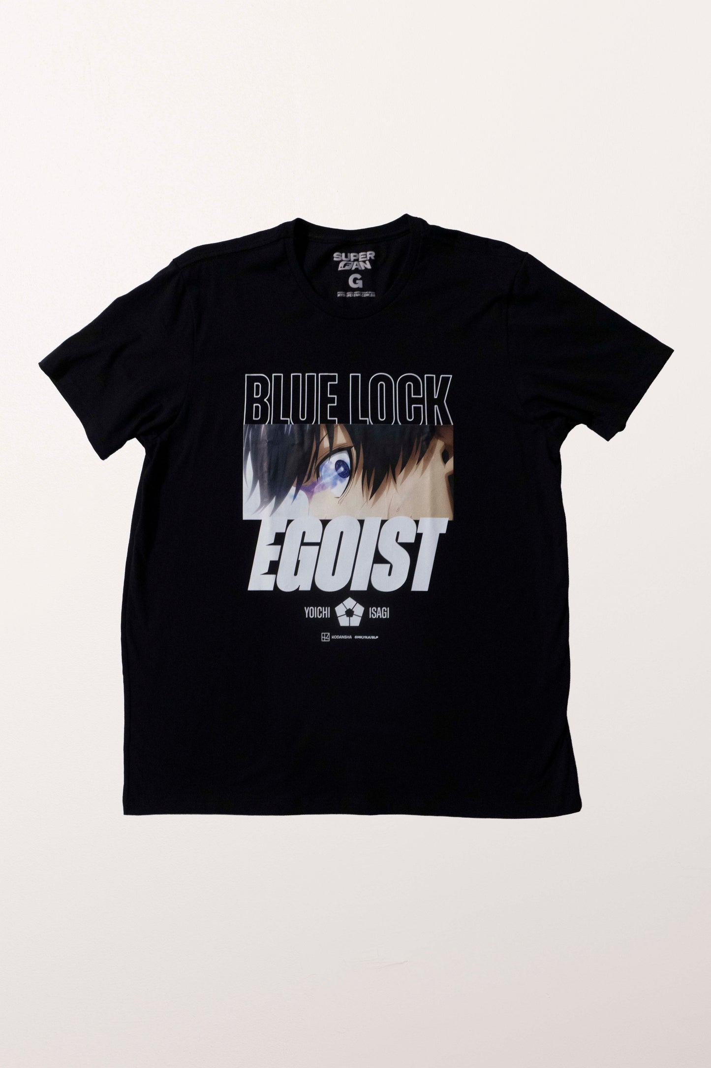 Camiseta Preta BLUE LOCK Isagi "Egoísta"