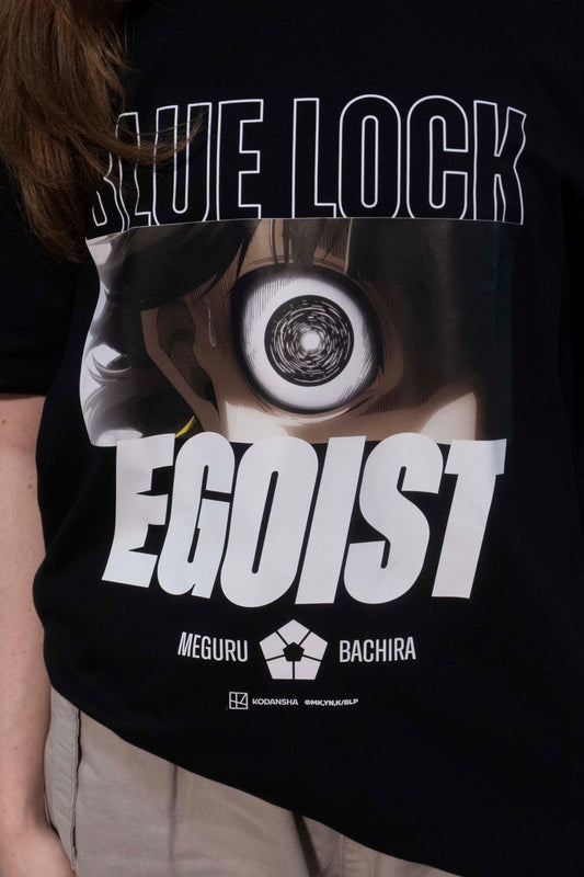 Camiseta Preta BLUE LOCK Bachira "Egoísta"