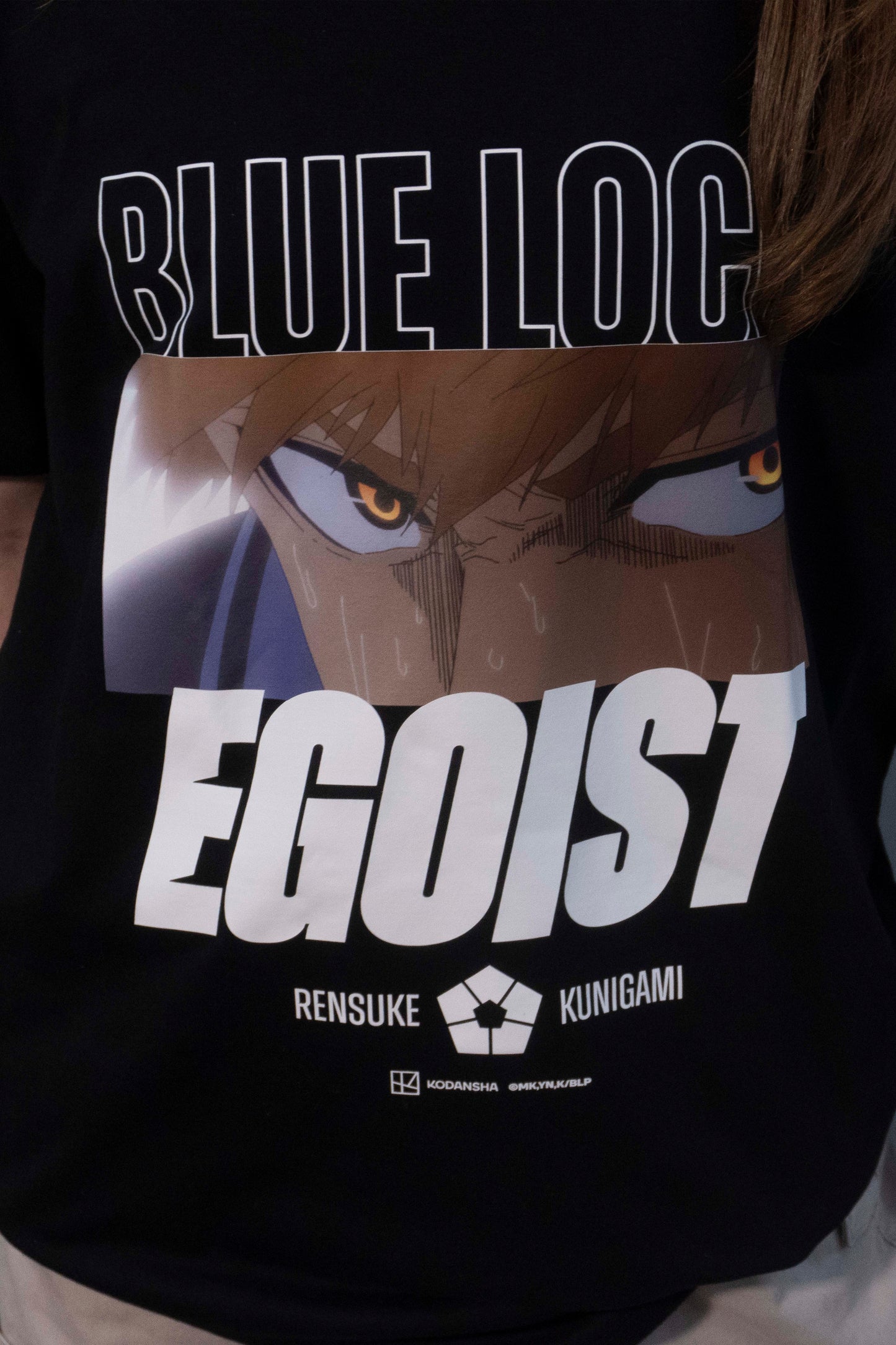 Camiseta Preta BLUE LOCK Kunigami "Egoísta"