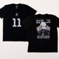 Camiseta Preta BLUE LOCK Nagi "Time V"