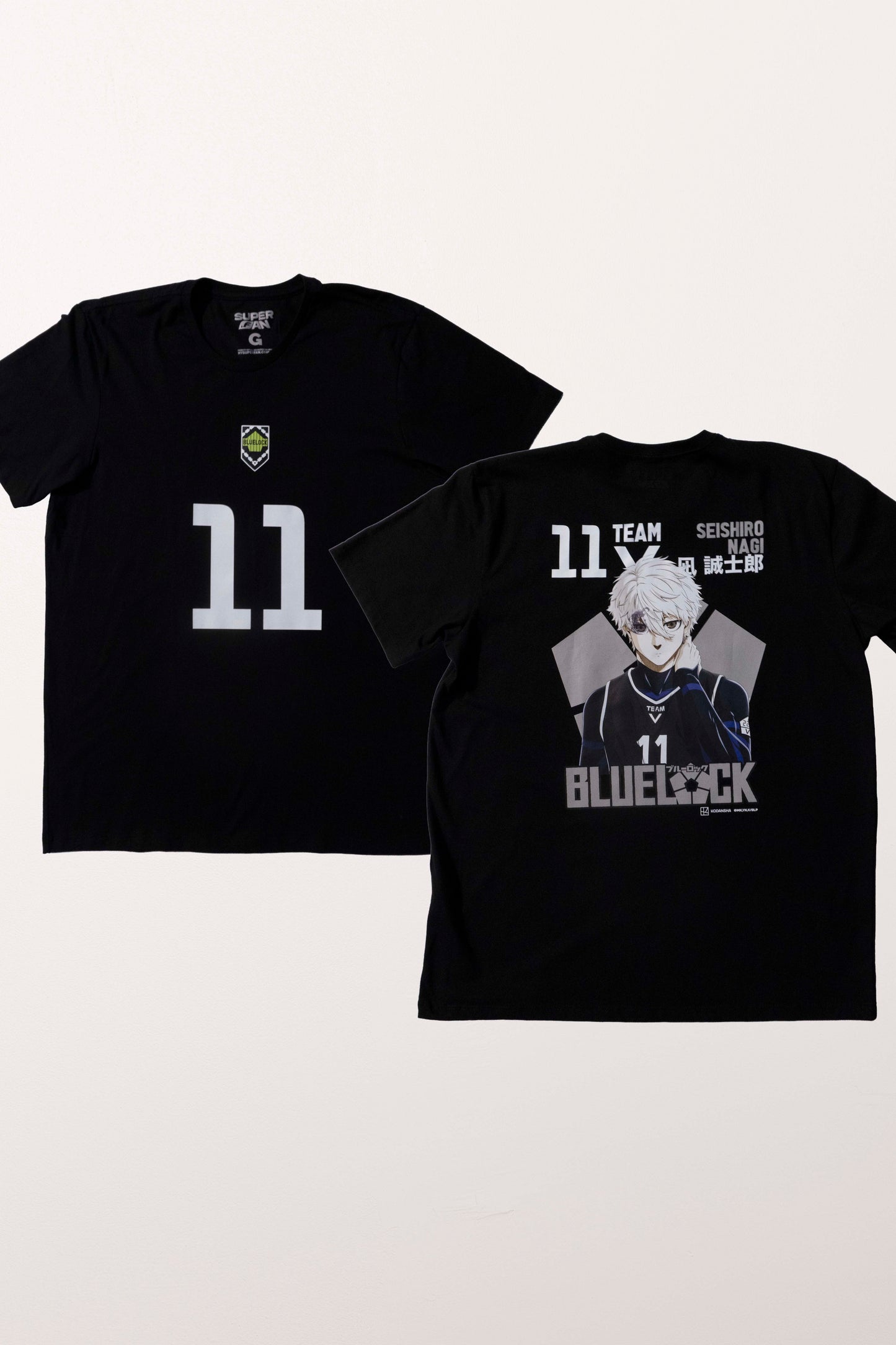 Camiseta Preta BLUE LOCK Nagi "Time V"