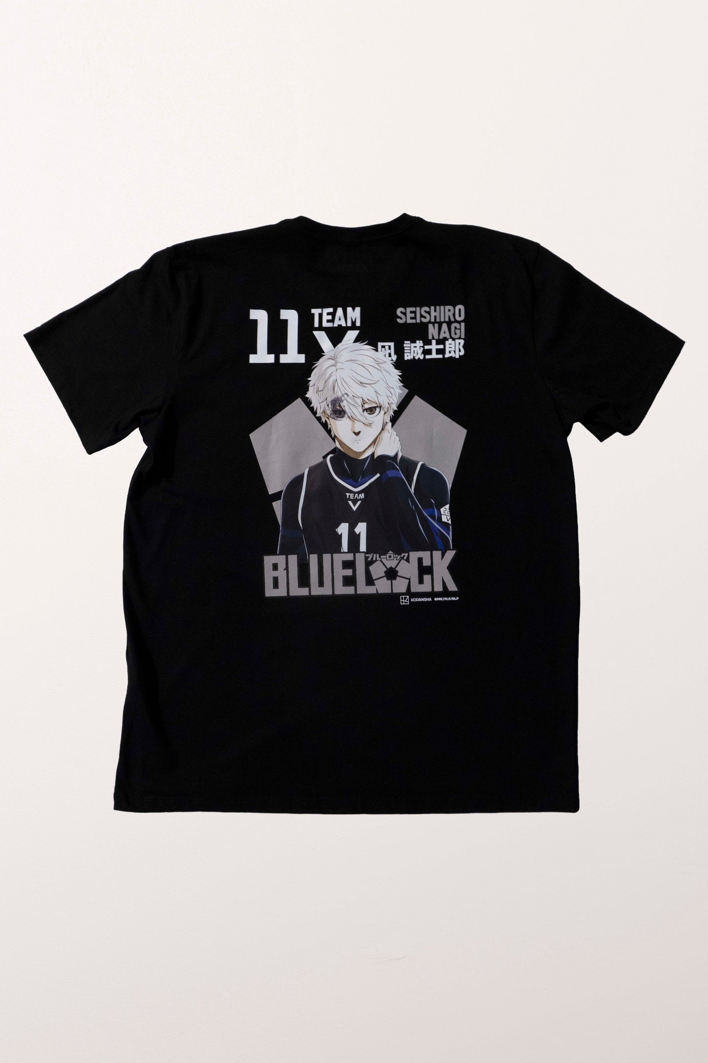 Camiseta Preta BLUE LOCK Nagi "Time V"
