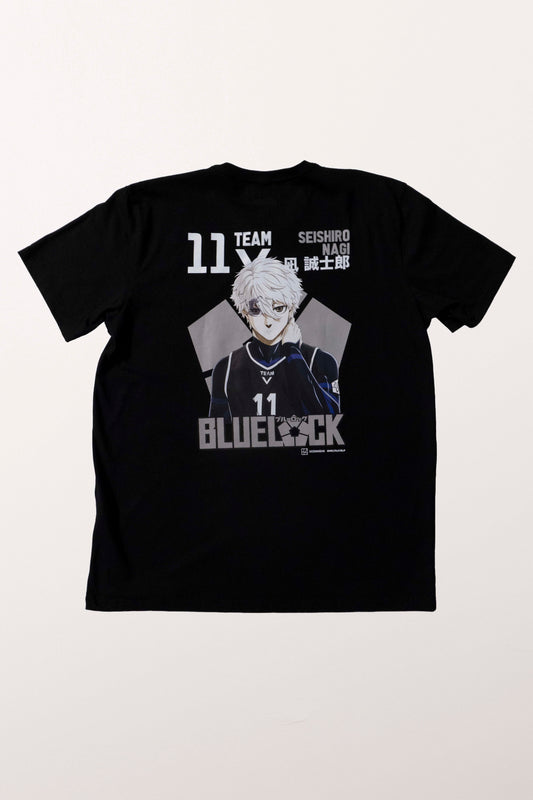 Camiseta Preta BLUE LOCK Nagi "Time V"
