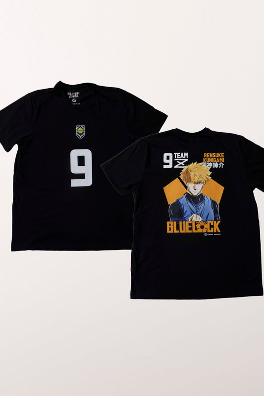 Camiseta Preta BLUE LOCK Kunigami "Time Z"