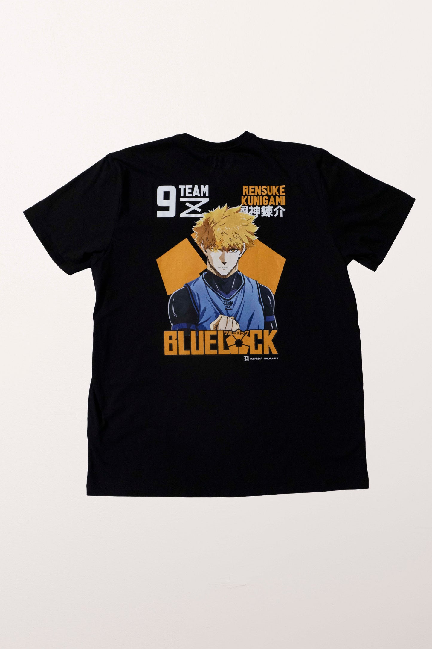 Camiseta Preta BLUE LOCK Kunigami "Time Z"