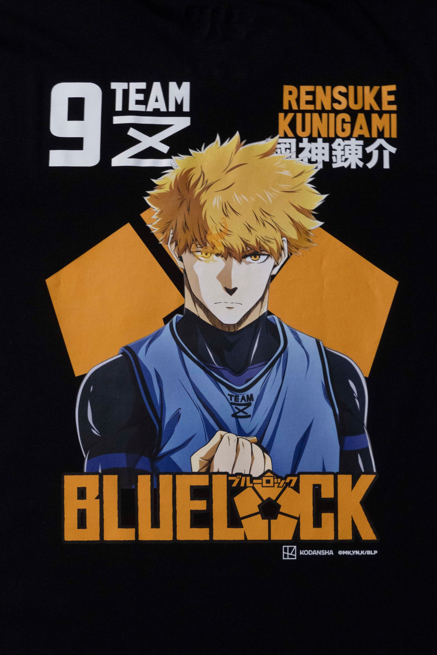 Camiseta Preta BLUE LOCK Kunigami "Time Z"