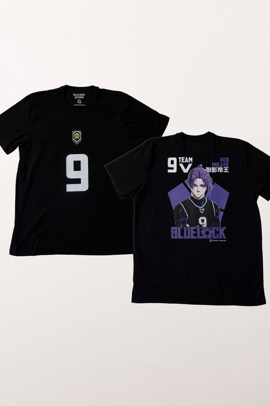 Camiseta Preta BLUE LOCK Reo "Time V"