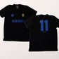 Camiseta Preta BLUE LOCK Número 11