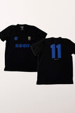 Camiseta Preta BLUE LOCK Número 11