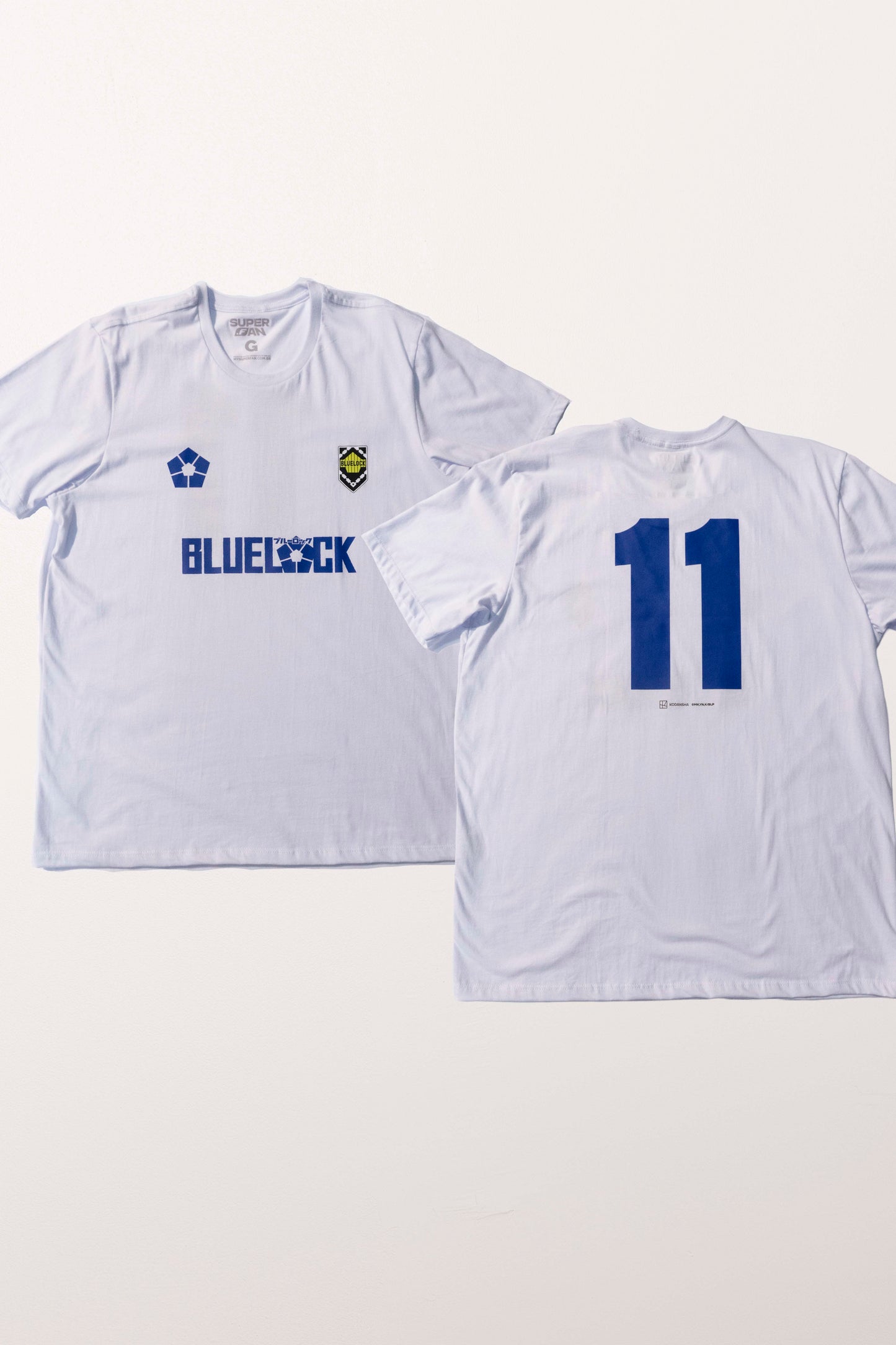 Camiseta Branca BLUE LOCK Número 11