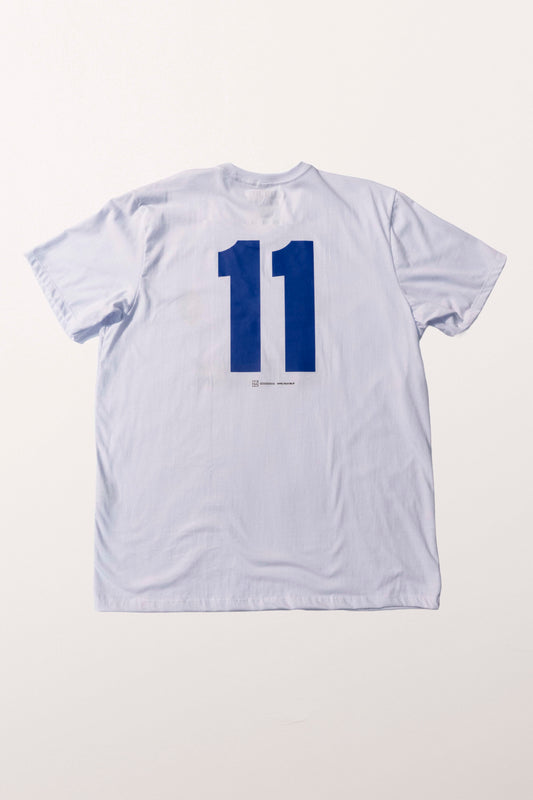 Camiseta Branca BLUE LOCK Número 11