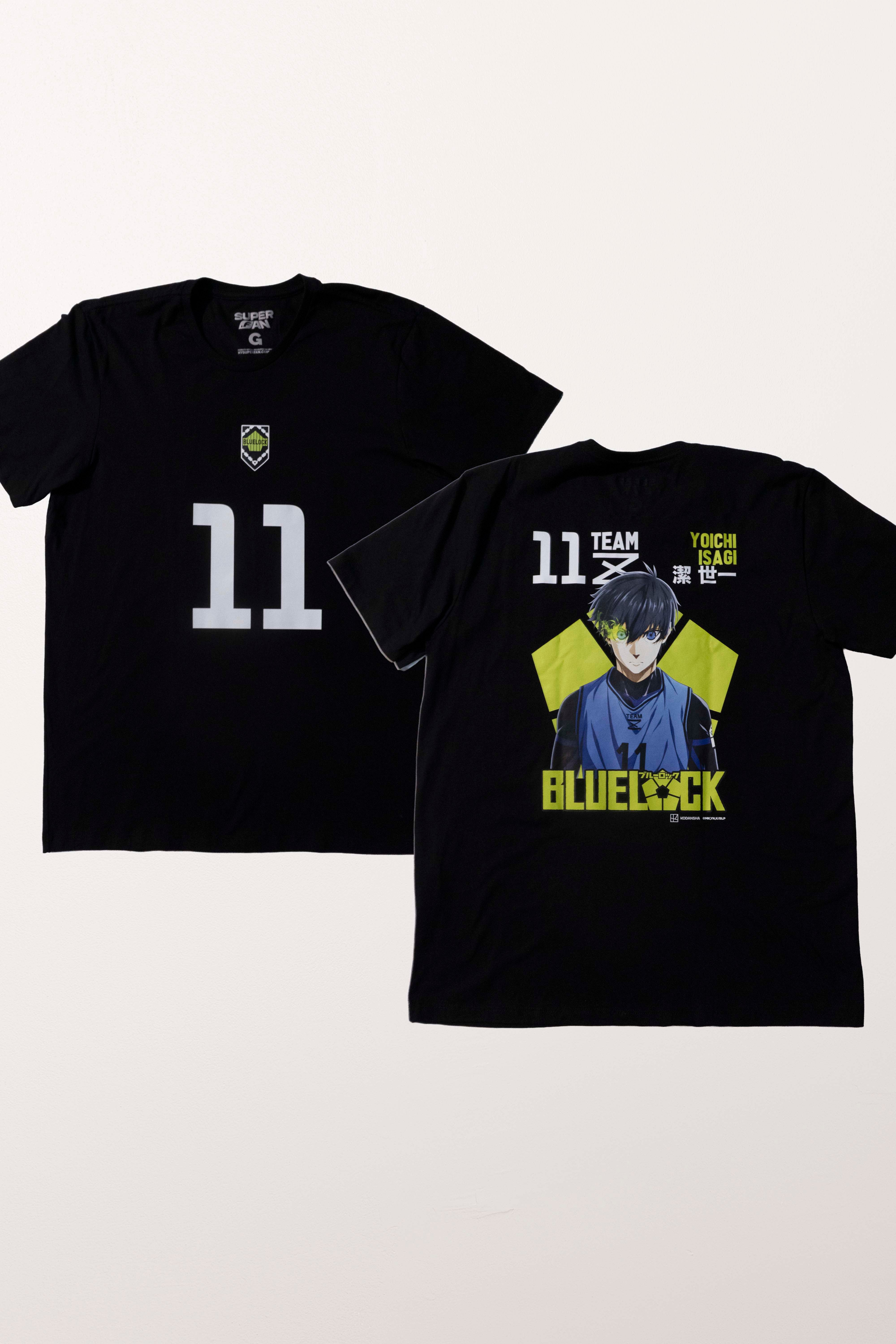 Camiseta Preta BLUE LOCK Isagi 