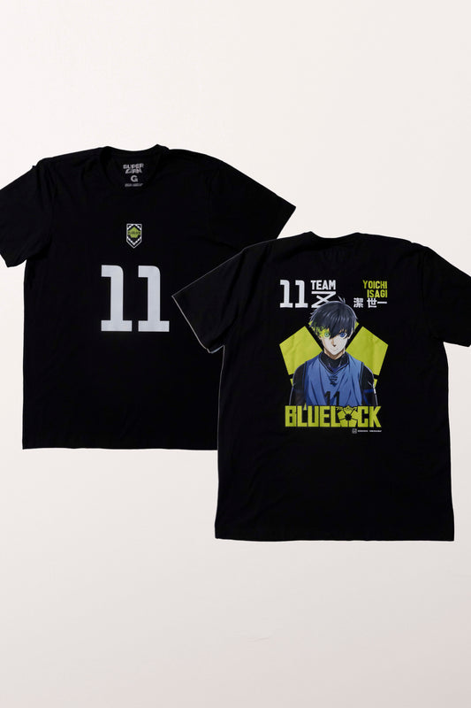 Camiseta Preta BLUE LOCK Isagi "Time Z"