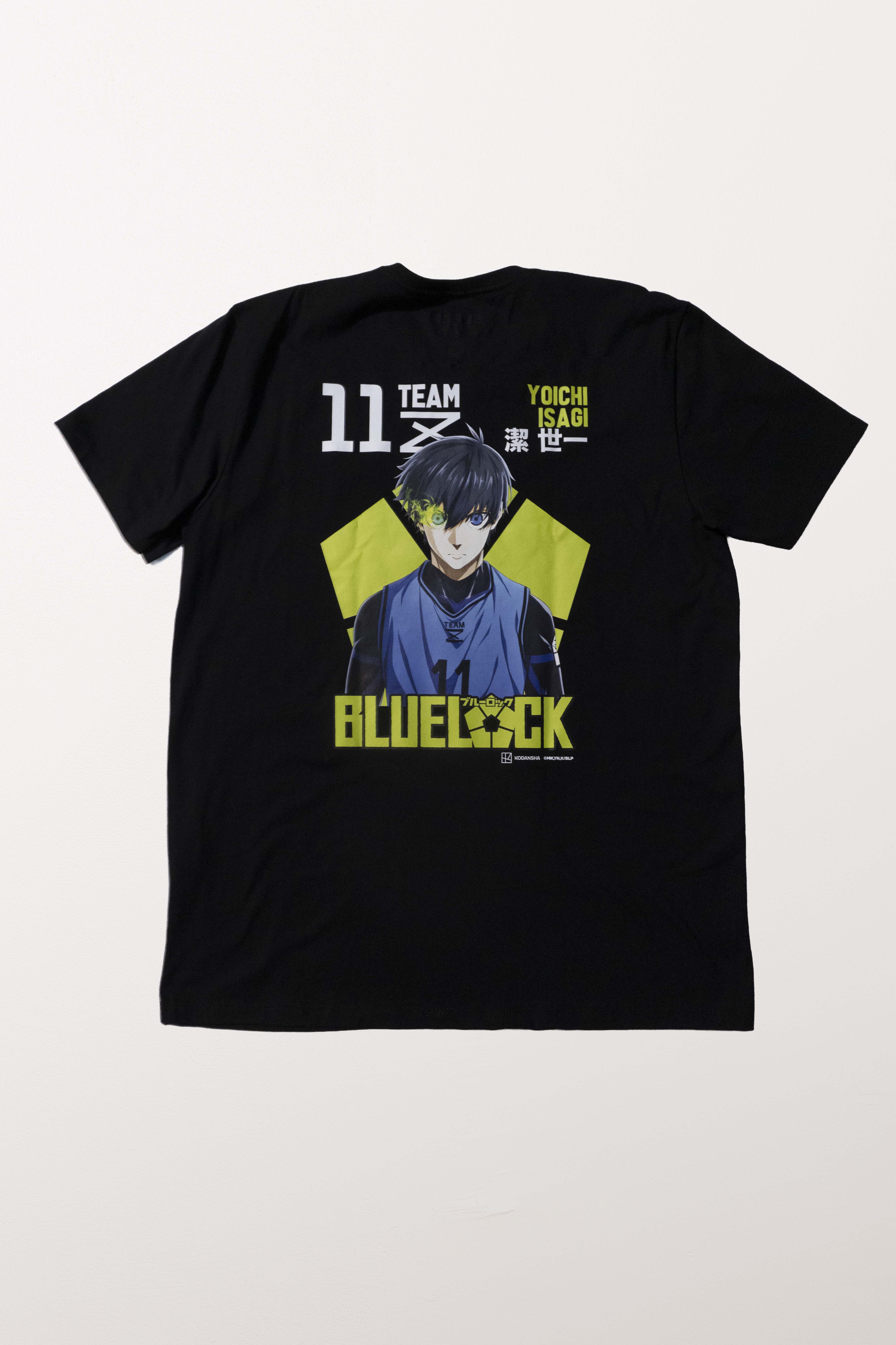 Camiseta Preta BLUE LOCK Isagi 