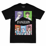 Camiseta Preta Evangelion 2.22 Crianças Escolhidas