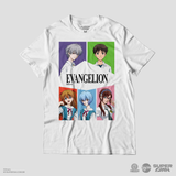 Camiseta Branca Evangelion 2.22 Crianças Escolhidas