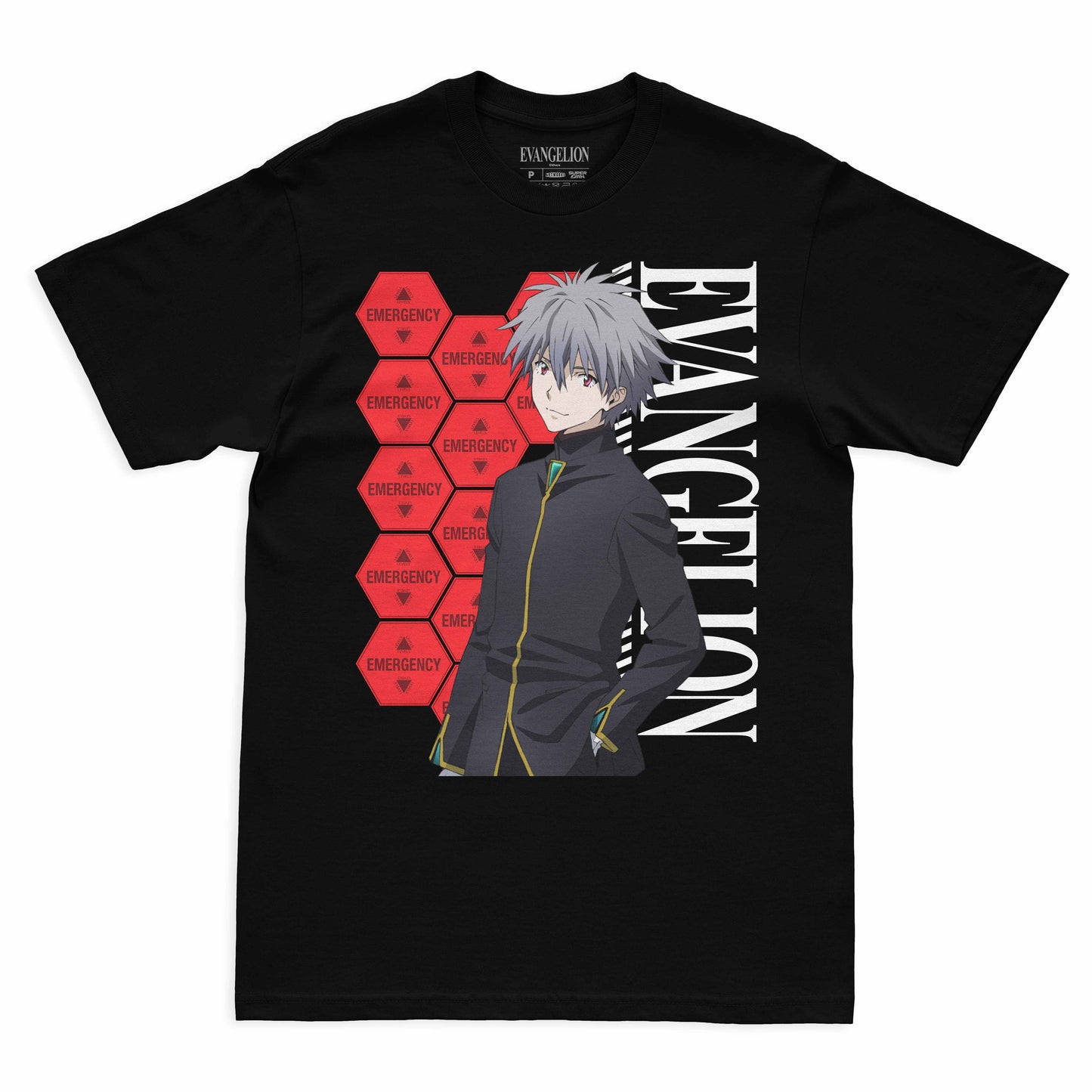 Camiseta Preta Evangelion 3.0+1.0 NERV Kaworu