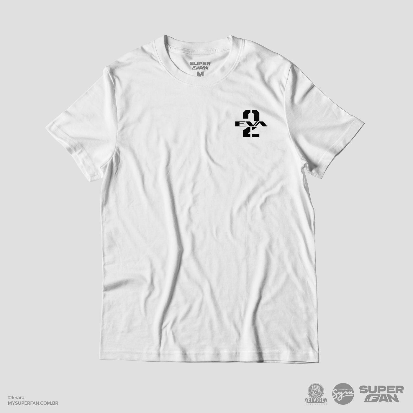 Camiseta Branca Evangelion 2.22 EVA-02
