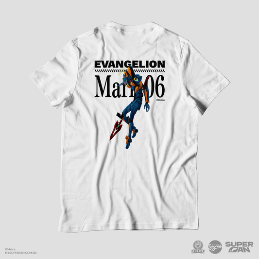 Camiseta Branca Evangelion 2.22 Mark.06