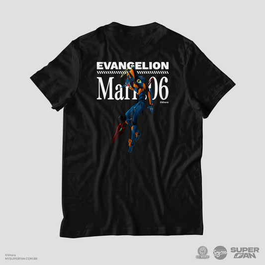 Camiseta Preta Evangelion 2.22 Mark.06