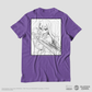 Camiseta Roxa FAIRY TAIL 100 YEARS QUEST Erza "Line Art"