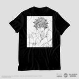 Camiseta Preta FAIRY TAIL 100 YEARS QUEST Gray "Line Art"