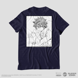 Camiseta Azul Marinho FAIRY TAIL 100 YEARS QUEST Gray "Line Art"