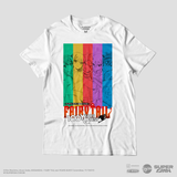 Camiseta Branca FAIRY TAIL 100 YEARS QUEST Natsu & Seus Amigos