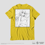 Camiseta Amarela FAIRY TAIL 100 YEARS QUEST Lucy "Line Art"
