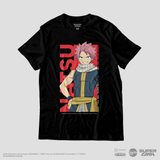 Camiseta Preta FAIRY TAIL 100 YEARS QUEST Natsu Dragneel