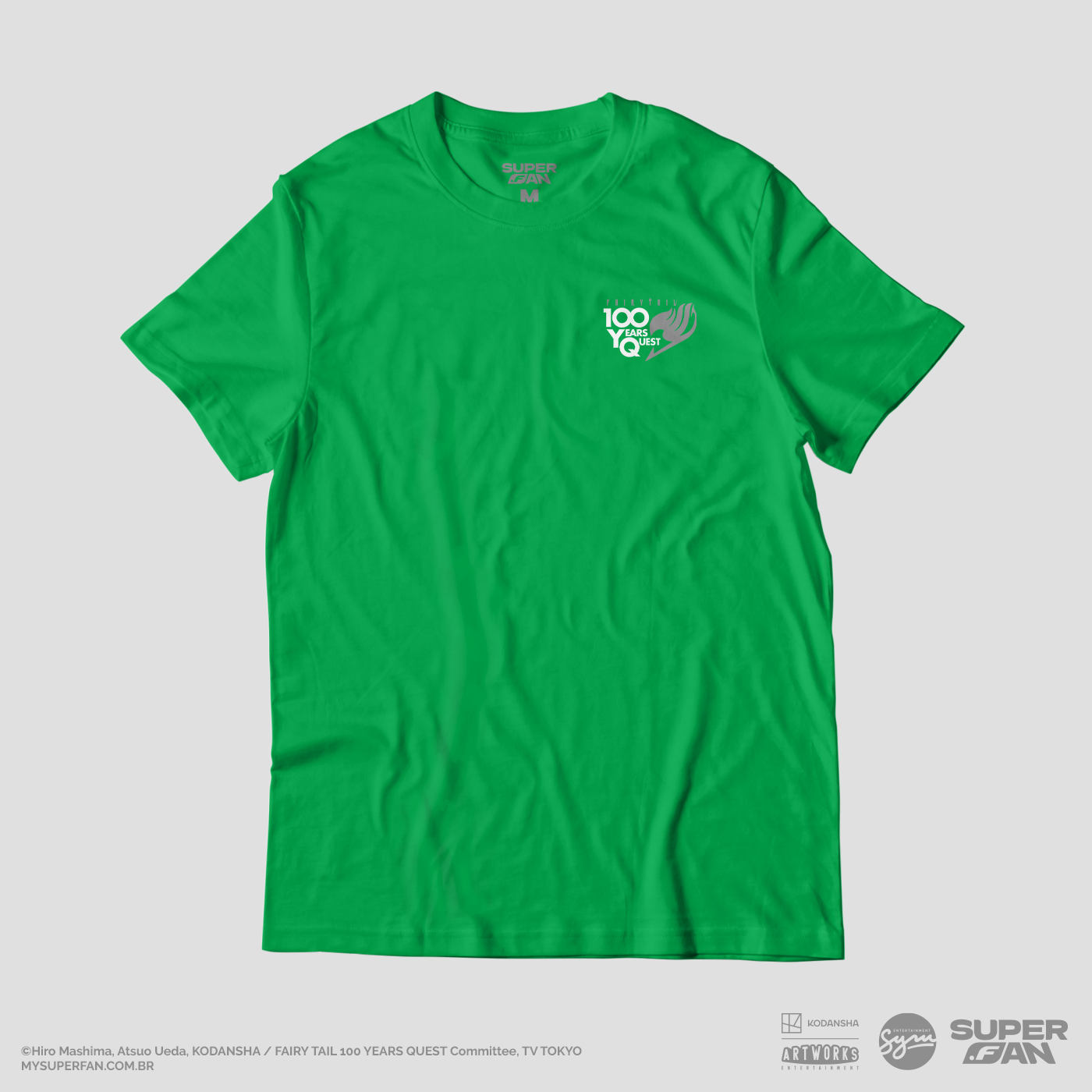 Camiseta Verde FAIRY TAIL 100 YEARS QUEST Wendy "Line Art"