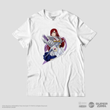 Camiseta Branca FAIRY TAIL Erza Scarlet "Clássica"