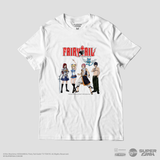 Camiseta Branca FAIRY TAIL Natsu & Seus Amigos