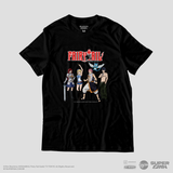 Camiseta Preta FAIRY TAIL Natsu & Seus Amigos