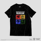 Camiseta Preta FAIRY TAIL Escolha sua Guilda
